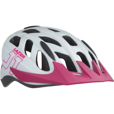 FEJVÉDŐ LAZER J1 MATT FEHÉR PINK + NET + LED